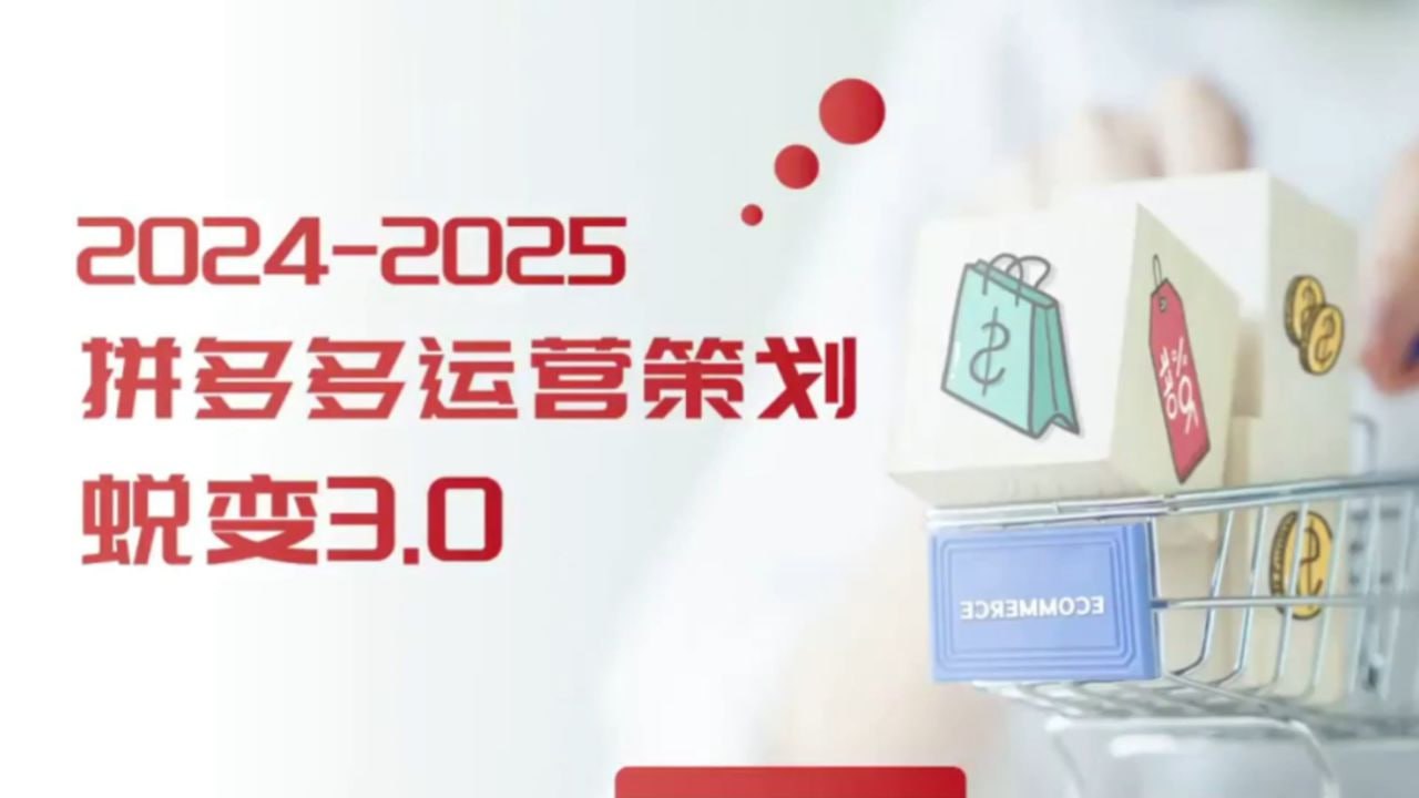 2024拼多多运营策略蜕变3.0