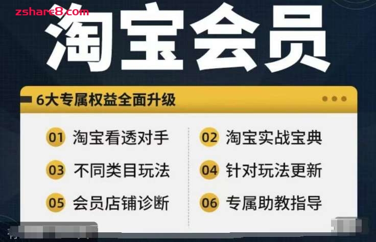 淘宝会员【淘宝所有课程，全面分析对手】，初级到高手全系实战宝典