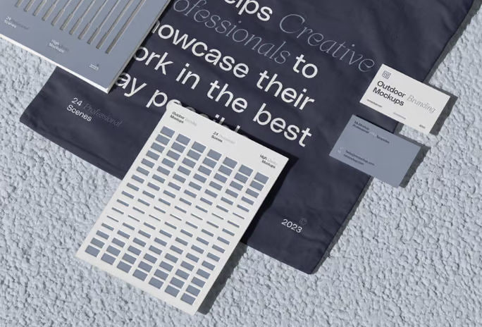 【PS模板】PS高级户外场景名片画册传单广告牌手提袋灯箱样机海报品牌设计展示智能贴图25套插图 【PS模板】PS高级户外场景名片画册传单广告牌手提袋灯箱样机海报品牌设计展示智能贴图25套