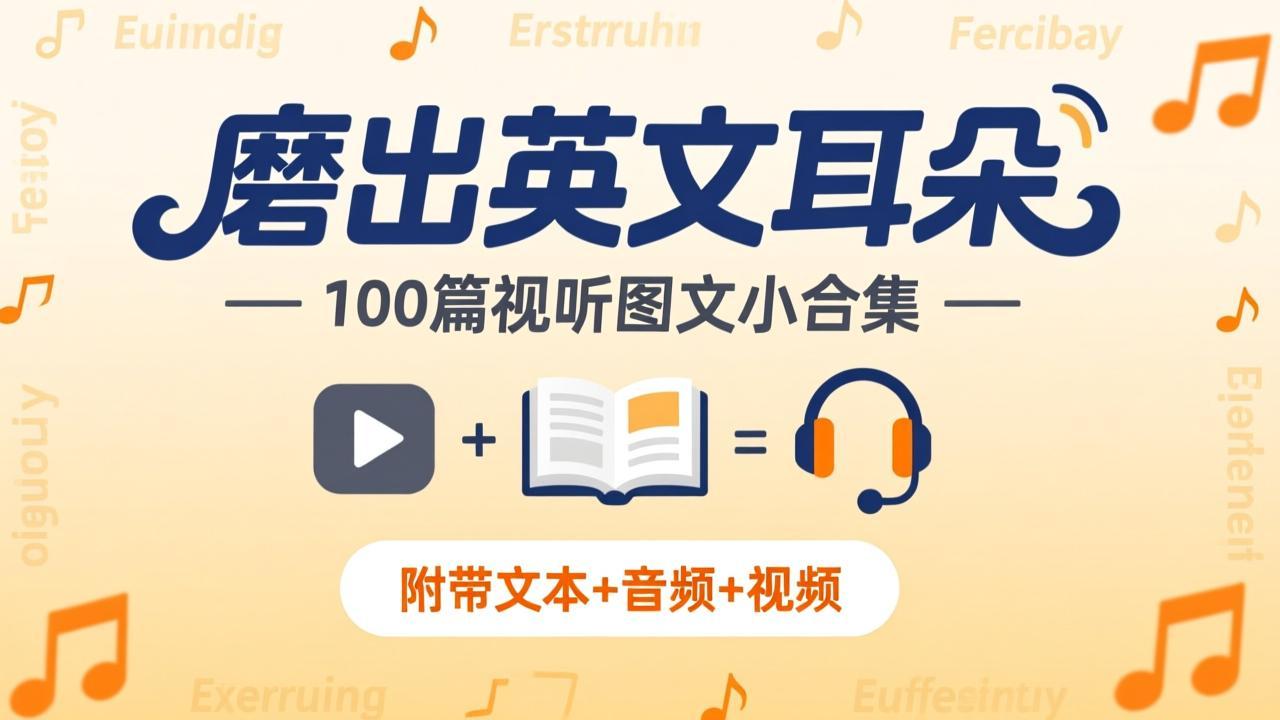 《磨出英文耳朵:100篇视听图文小合集》附带文本+音频+视频插图 《磨出英文耳朵:100篇视听图文小合集》附带文本+音频+视频