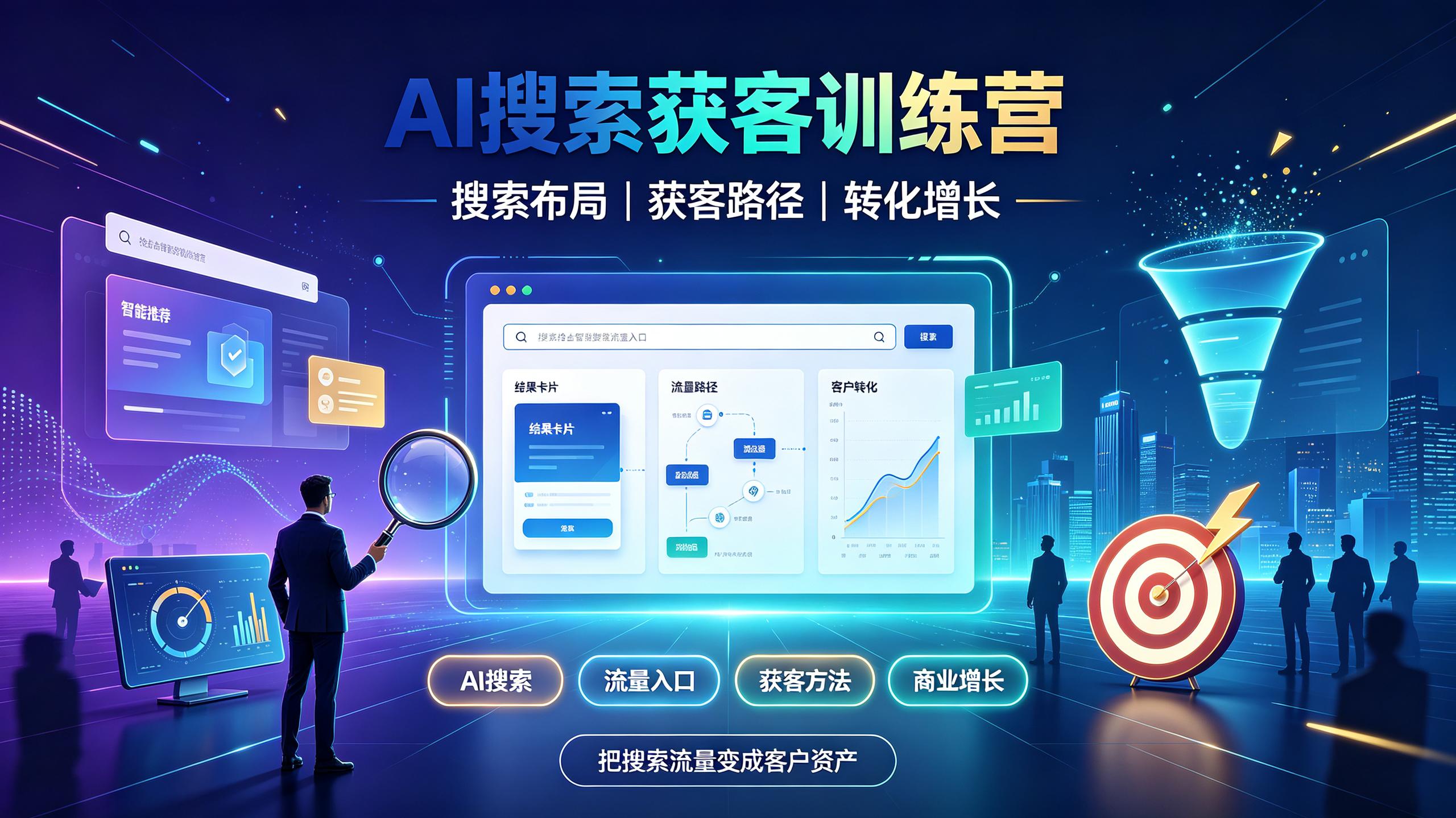 AI搜索获客训练营，抢占智能搜索流量入口