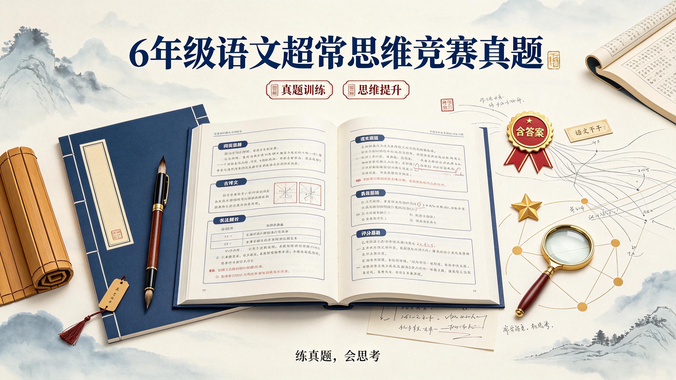 6年级语文超常思维竞赛真题(含答案)插图 6年级语文超常思维竞赛真题(含答案)