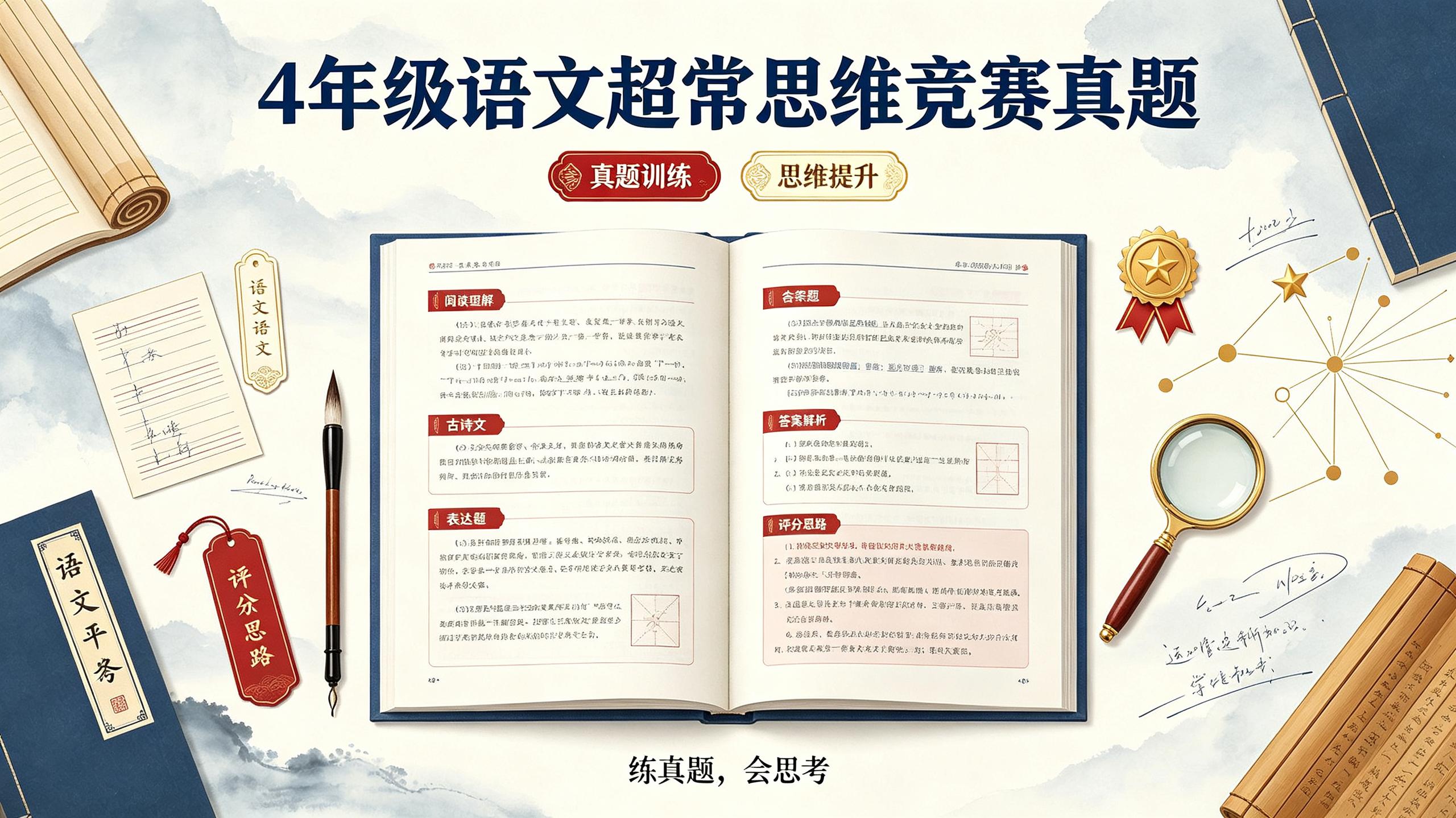 4年级语文超常思维竞赛真题(含答案)插图 4年级语文超常思维竞赛真题(含答案)