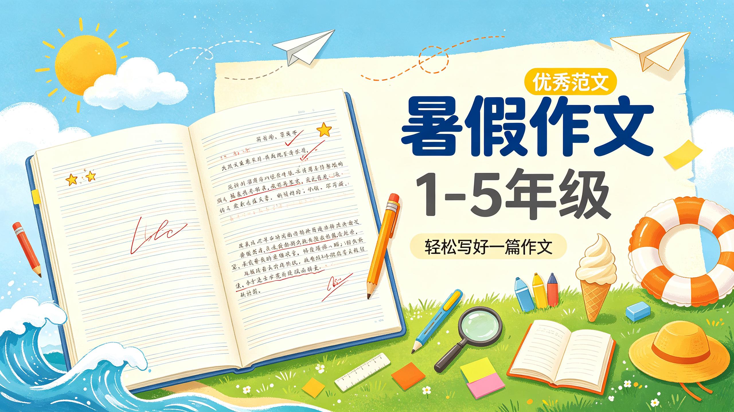 《暑假作文》1-5年级优秀范文 PDF插图 《暑假作文》1-5年级优秀范文 PDF