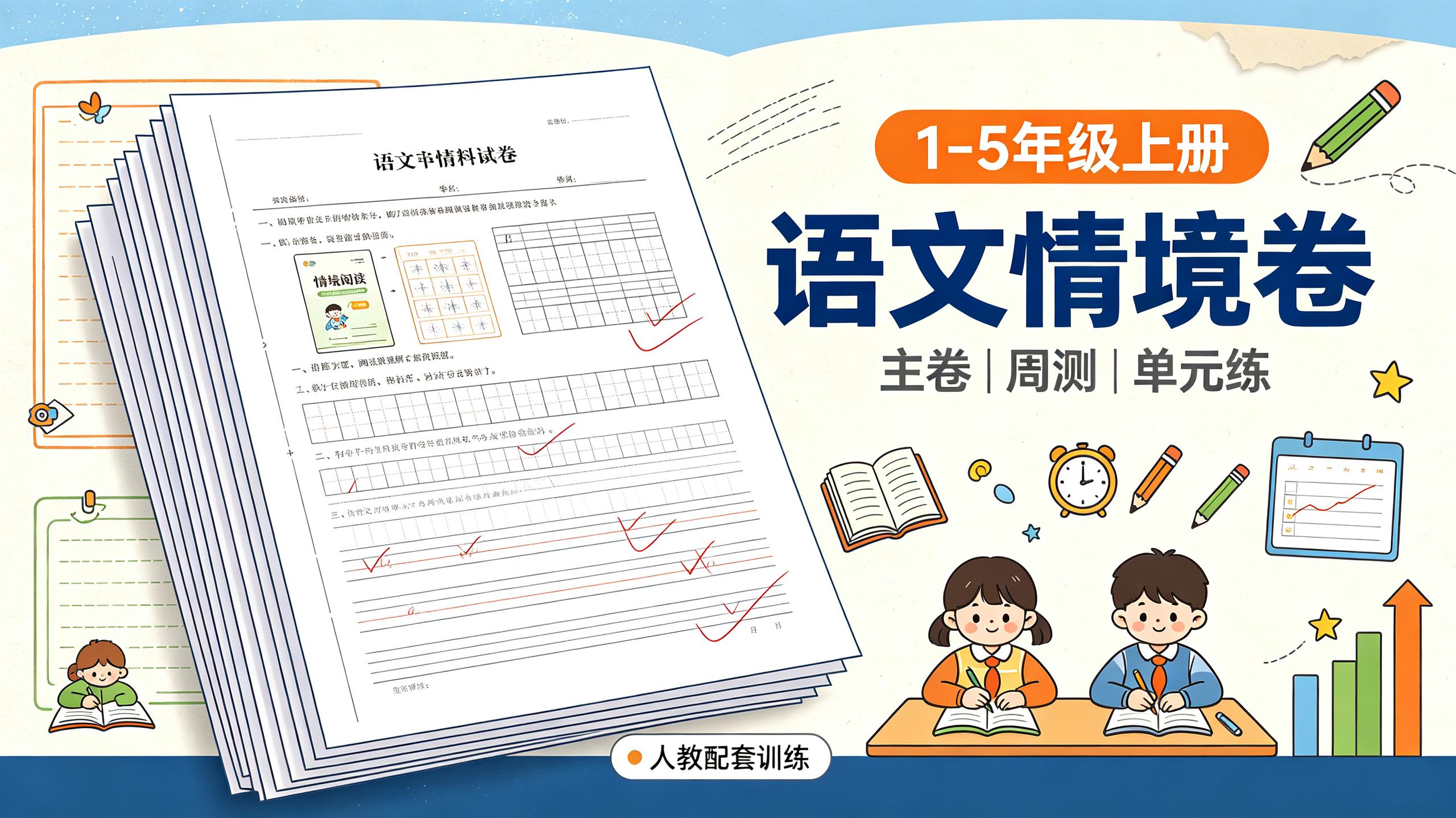 1-5上人教语文情境卷 主卷+周测小卷+一单元一练插图 1-5上人教语文情境卷 主卷+周测小卷+一单元一练