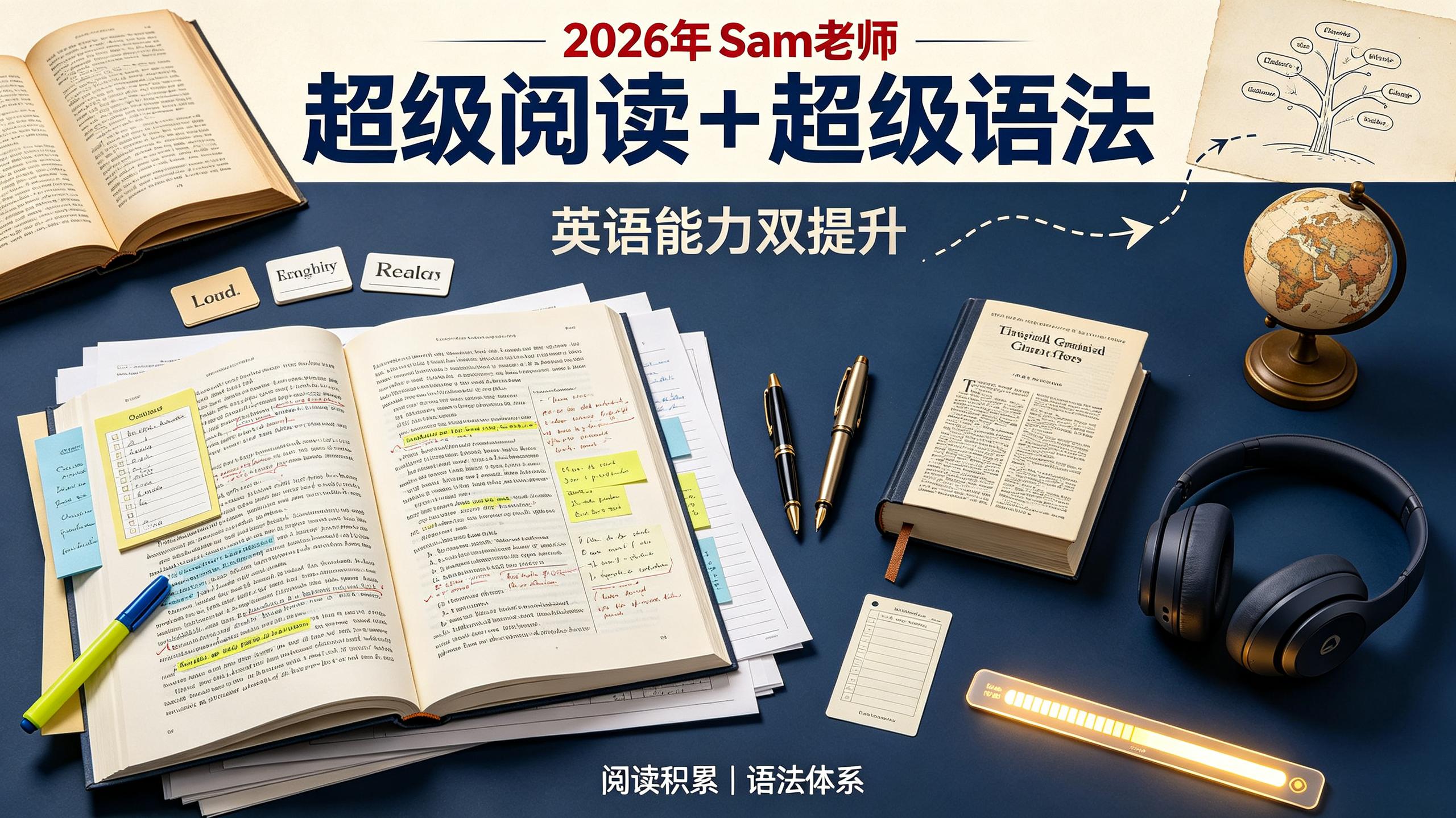 2026年Sam老师超级阅读+超级语法
