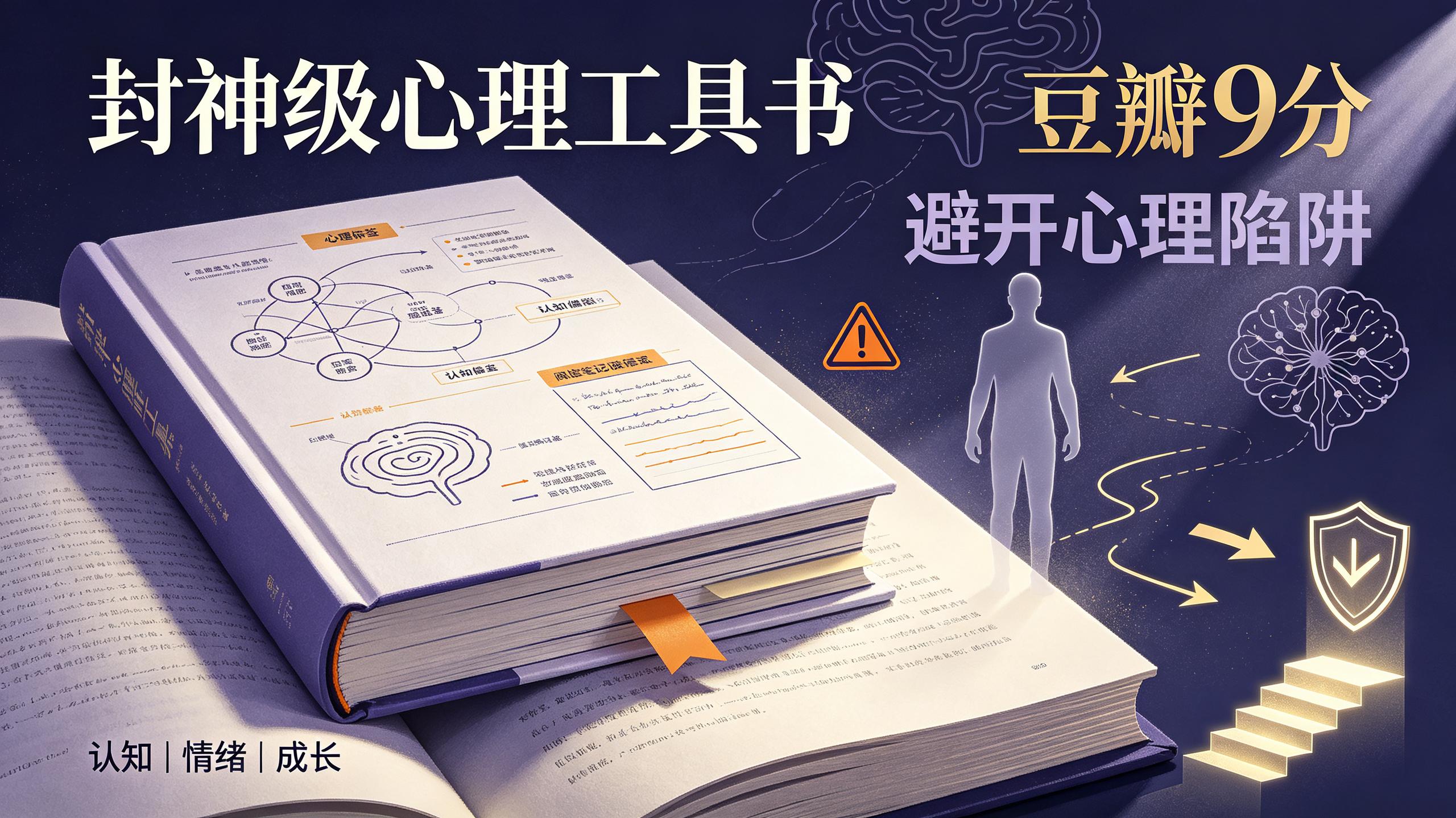 豆瓣评分9分 封神级心理工具书 避开百分之八十 心理陷阱