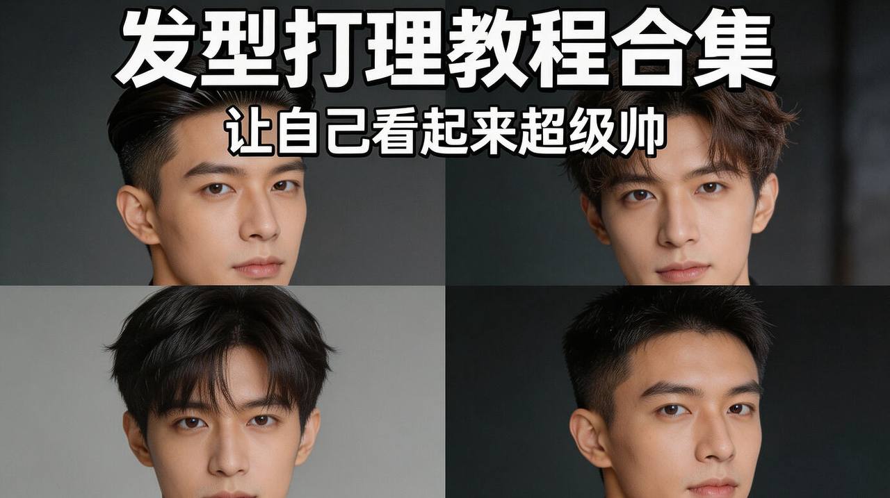 男士发型设计打理教程合集,提升颜值必备!插图 男士发型设计打理教程合集,提升颜值必备!