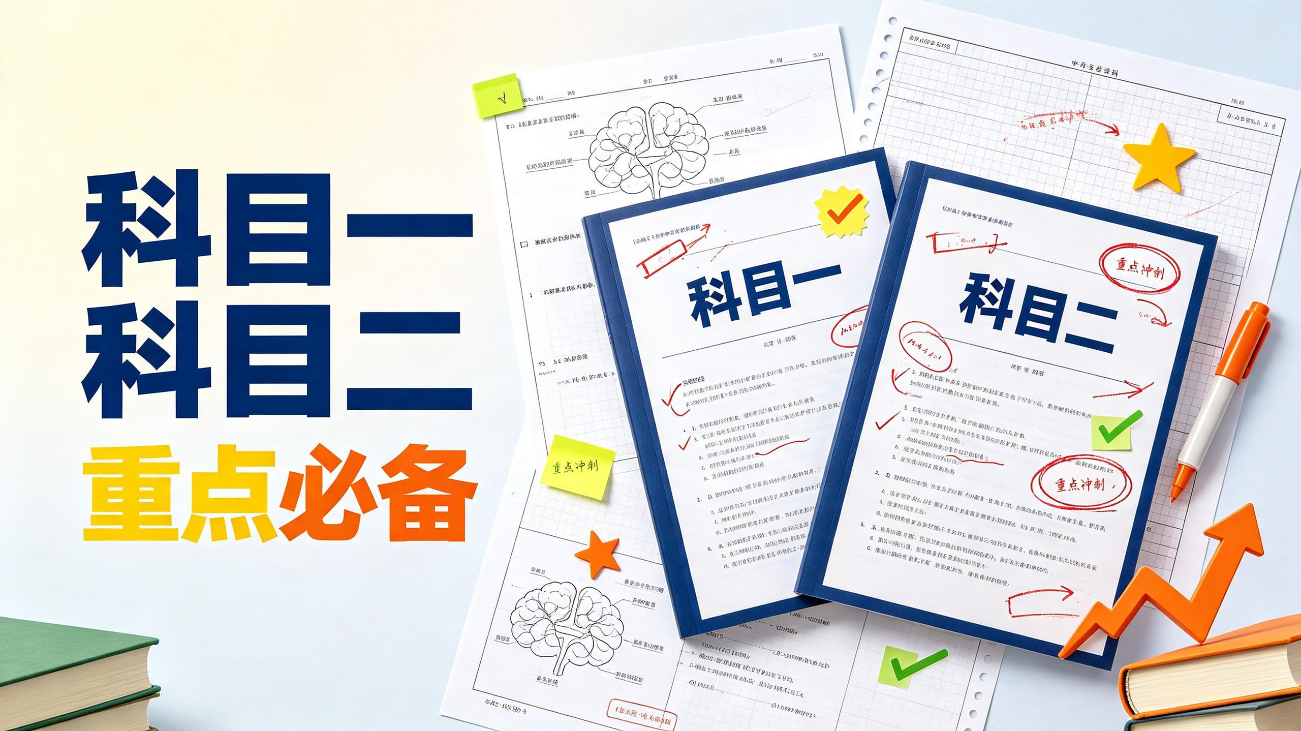中学：科目一科目二【重点必备】