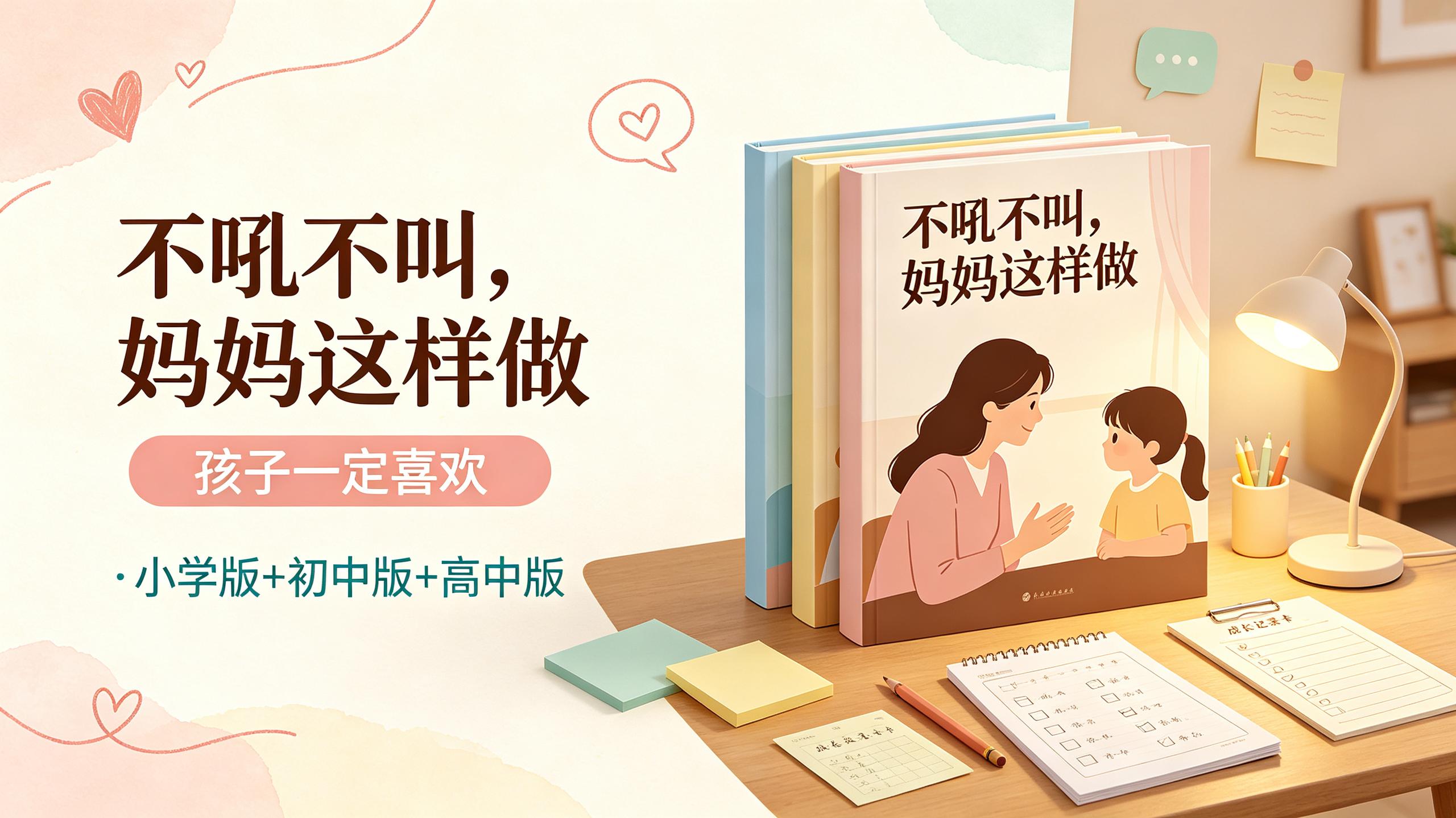 不吼不叫，妈妈这样做，孩子一定喜欢(套装三册)小学版+初中版+高中版