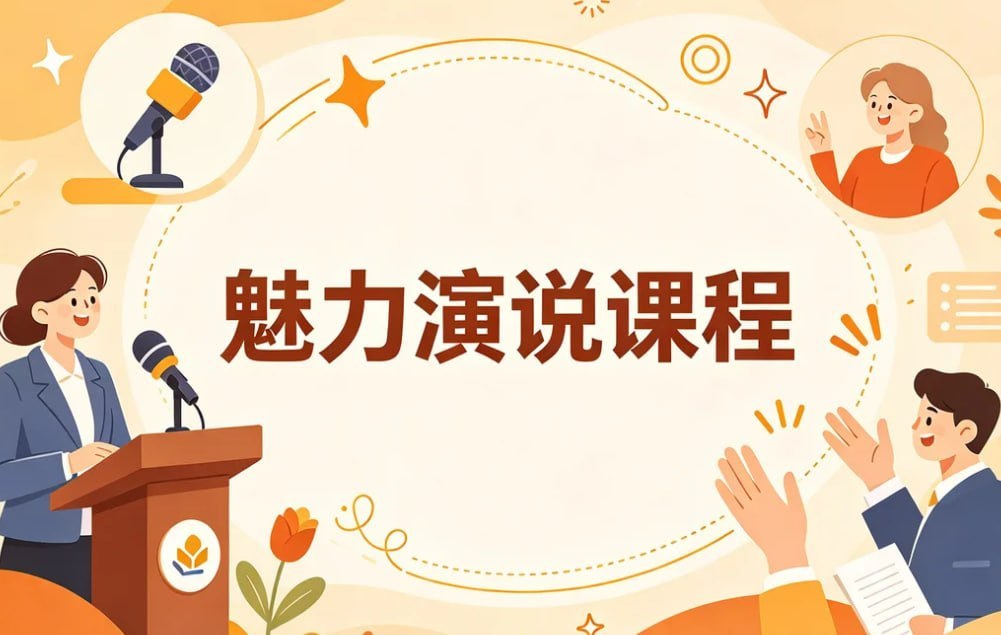 魅力演说课程，系统打造你的舞台感染力与影响力