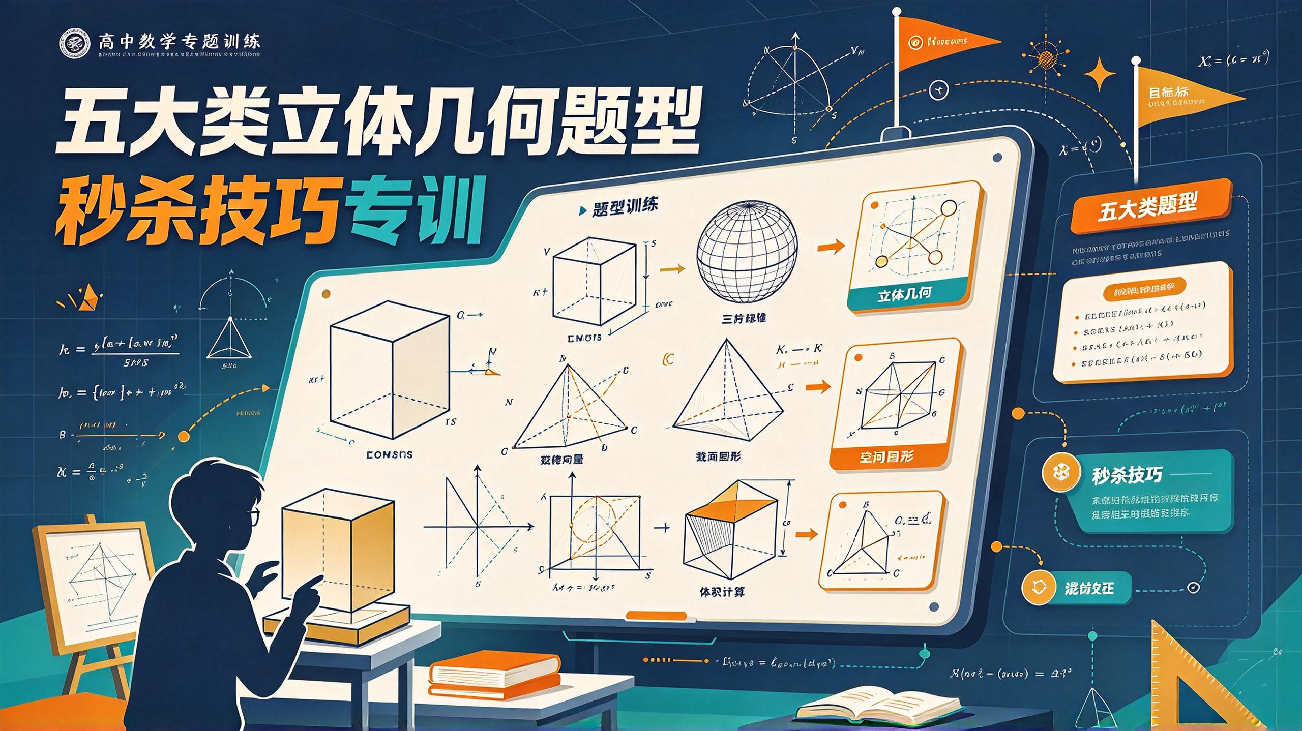 2026高中《五大类立体几何题型秒杀技巧专训》(数学)插图 2026高中《五大类立体几何题型秒杀技巧专训》(数学)