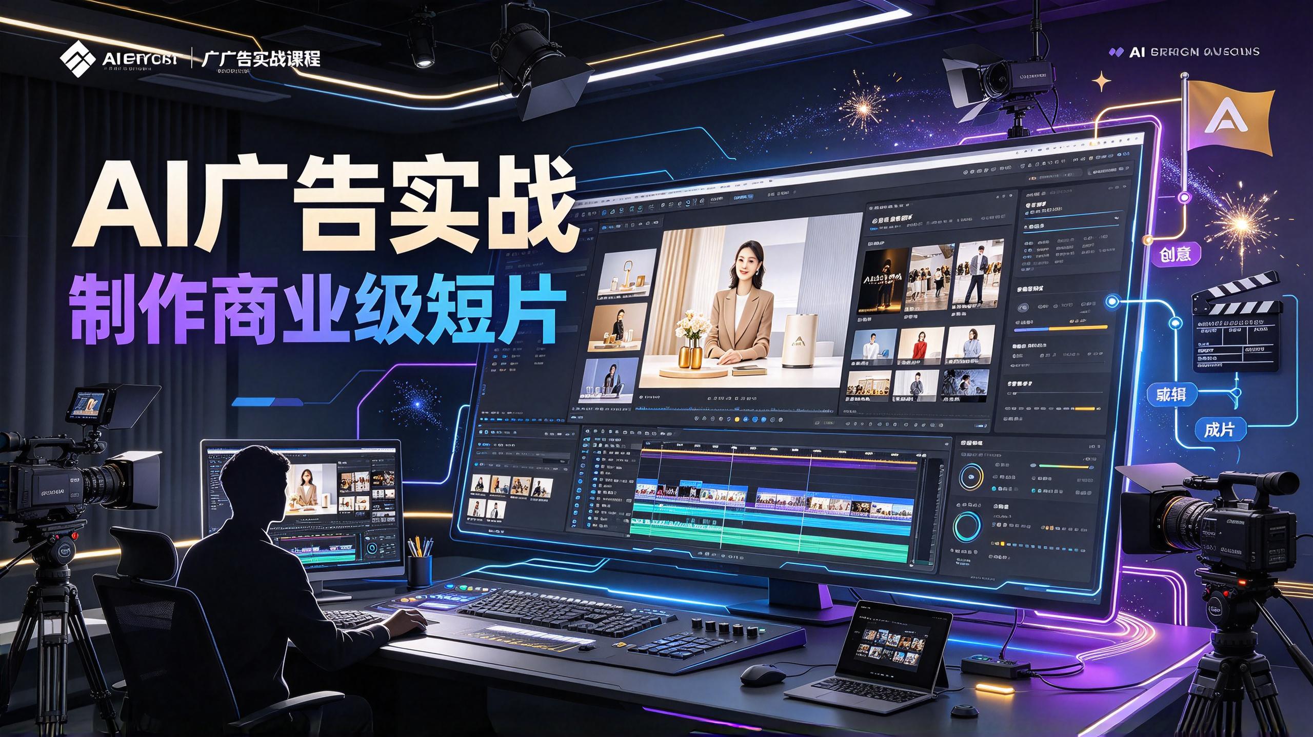 AI广告实战制作商业级短片插图 AI广告实战制作商业级短片