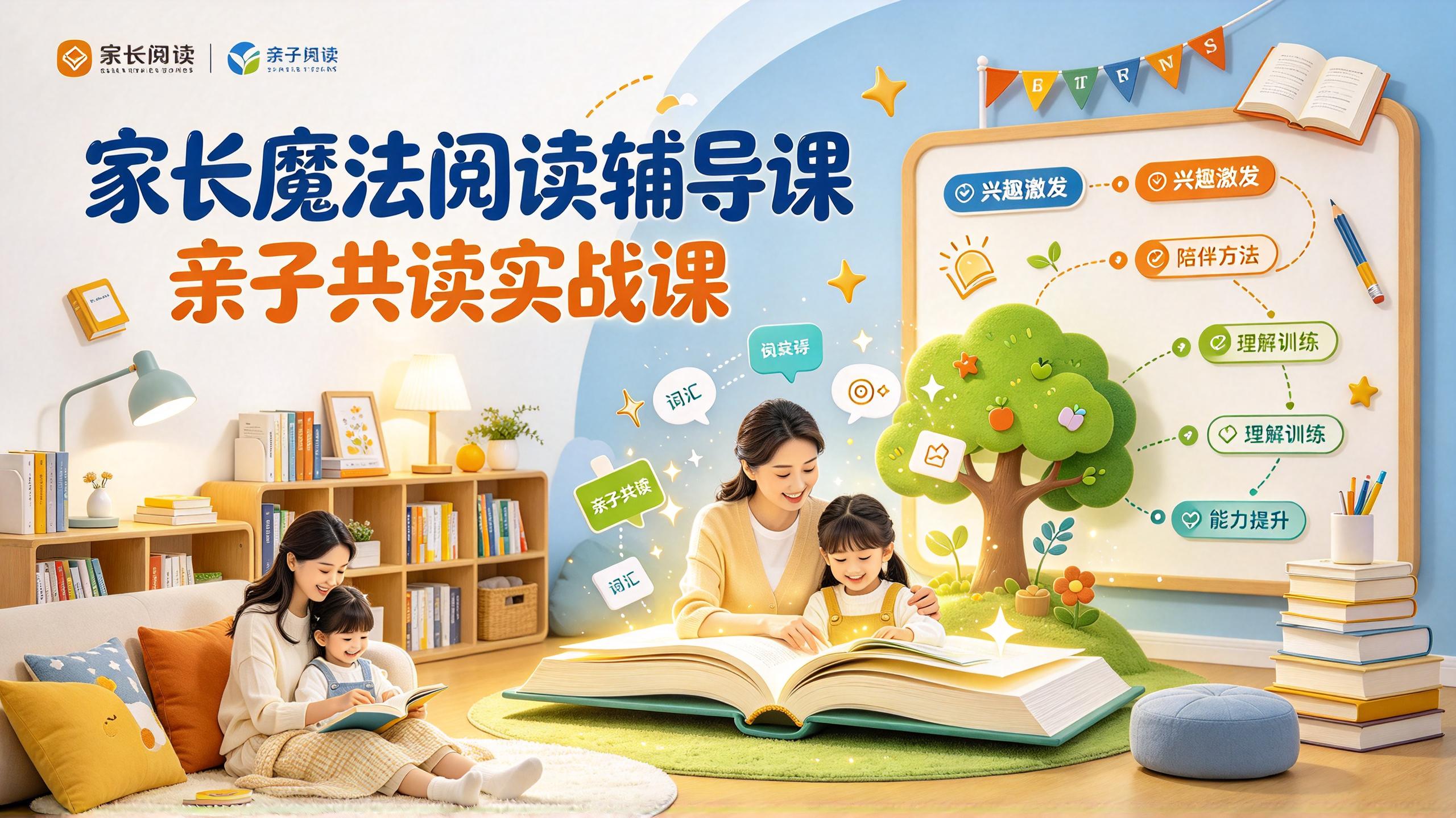 张可乐家长魔法阅读辅导课,家长必备的亲子共读实战课插图 张可乐家长魔法阅读辅导课,家长必备的亲子共读实战课